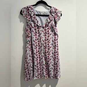 Club Monaco Sleeveless Flower Print Mini Dress